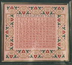Moira Blackburn Traditional Sampler Chart "Multiplication Table" Counted Cross Stitch Pattern, Chart, Sampler, Pattern Only