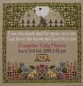 Moira Blackburn Traditional Sampler Chart "Guest Room Sampler" Counted Cross Stitch Pattern, Chart, Sampler, Pattern Only
