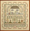 Moira Blackburn Traditional Sampler Chart "Keep Me Sampler" Counted Cross Stitch Pattern, Chart, Sampler, Pattern Only