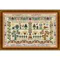 Moira Blackburn Traditional Sampler Chart "Time and Season Sampler" Counted Cross Stitch Pattern, Chart, Sampler, Pattern Only