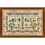 Moira Blackburn Traditional Sampler Chart "Time and Season Sampler" Counted Cross Stitch Pattern, Chart, Sampler, Pattern Only
