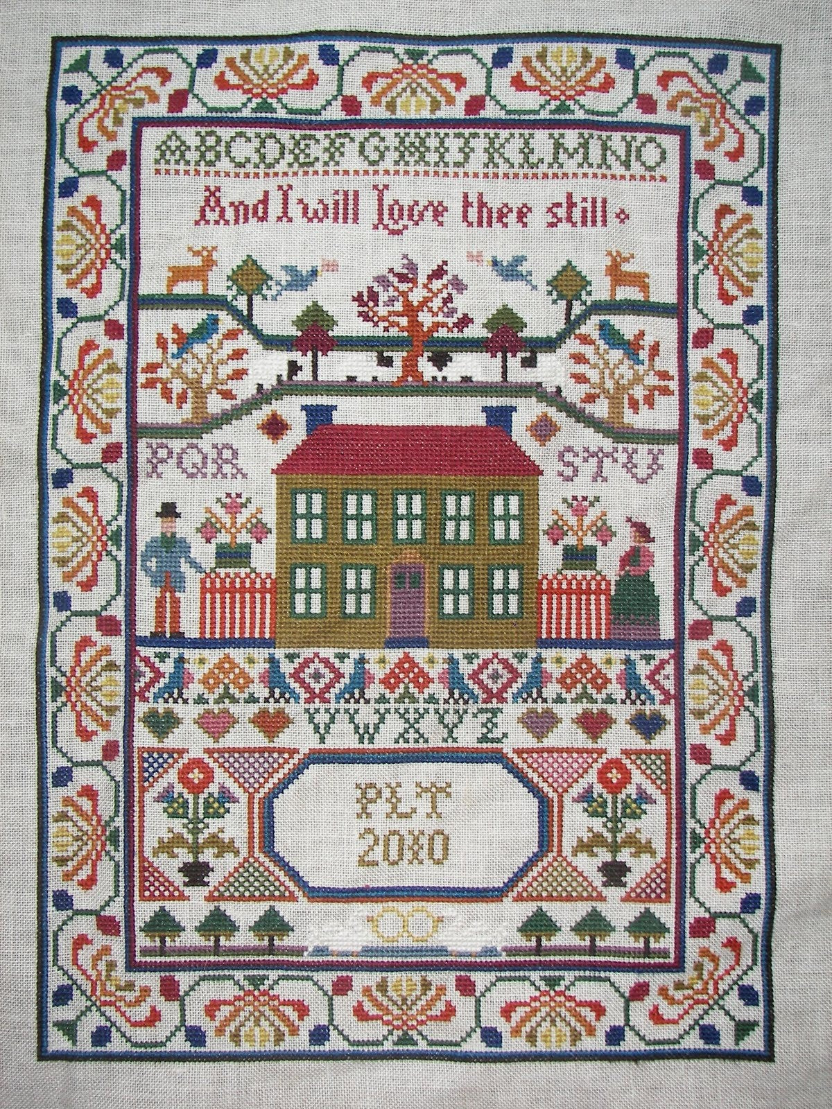 Moira Blackburn Traditional Sampler Chart "Scottish Love Sampler" Counted Cross Stitch Pattern, Chart, Sampler, Pattern Only