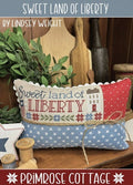 PRIMROSE COTTAGE STITCHES "Sweet Land of Liberty" Counted Cross Stitch Pattern, Summer, Americana, Chart, Pattern Only