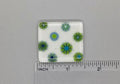 BEAU VERRE ART "Dots Fused Glass Needle Minder"  Magnet  Needleminder  One-of-a-Kind  Handcrafted 5363