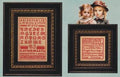 Hands Across the Sea Samplers "Needlework From Distant Shores ~ Marta and Maggie" Counted Cross Stitch Pattern, Sampler, Chart, Pattern Only
