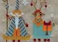 Twin Peak Primitives "Nordic Santa - Series II" Counted Cross Stitch Pattern, Christmas, Winter, Chart, Pattern Only