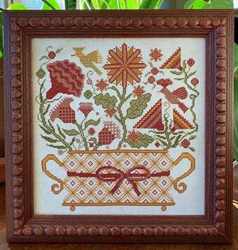 CARRIAGE HOUSE SAMPLINGS "Blooming Baskets" Counted Cross Stitch Pattern, Sampler, Kathy Barrick, Chart, Pattern Only