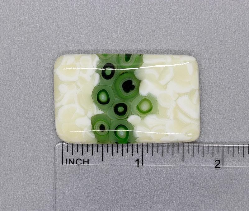 BEAU VERRE ART "Fused Glass Needle Minder"  Magnet  Beautiful Colors & Movement, Needleminder  One-of-a-Kind, Handcrafted 384