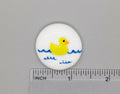 BEAU VERRE ART "Rubber Ducky Fused Glass Needle Minder"  Magnet  Easter Needleminder  One-of-a-Kind, Handcrafted with Love by Kelly 5480