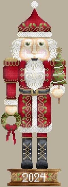 SHANNON CHRISTINE DESIGNS "2024 Nutcracker" Counted Cross Stitch Pattern, Chart, Christmas, Pattern Only