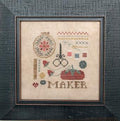 HEART IN HAND "Doodles: Maker"  Counted Cross Stitch Pattern  Christmas, Santa, Jolly, Pattern Only