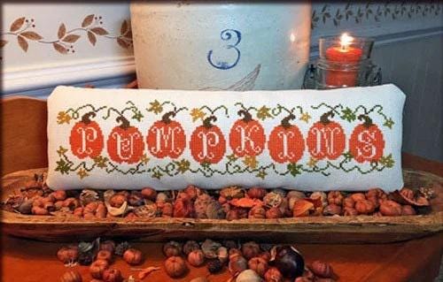 THE CALICO CONFECTIONERY "Pumpkins!" Counted Cross Stitch Pattern, Chart, Fall, Pumpkin, Pattern Only