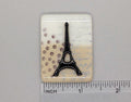 BEAU VERRE ART "Eiffel Tower Fused Glass Needle Minder"  Fused Glass  Magnet  Beautiful Colors, Needleminder  One-of-a-Kind, Handcrafted