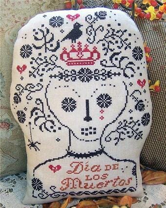 MISS PRIM "Dia De Los Muertos" Counted Cross Stitch Pattern, Sugar Skull, Chart, Sugar Skull, Pattern Only