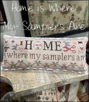 THE SCARLETT HOUSE "Home Is Where My Samplers Are" Counted Cross Stitch Pattern, Chart, Needlework Marketplace 2024, Pattern Only
