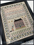 The SCARLETT HOUSE "Jane Williams" Counted Cross Stitch Pattern, Chart, Needlework Marketplace 2024, Pattern Only