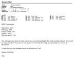 THE ARTSY HOUSEWIFE "Beach Rat" Counted Cross Stitch Pattern, Chart, Pattern Only