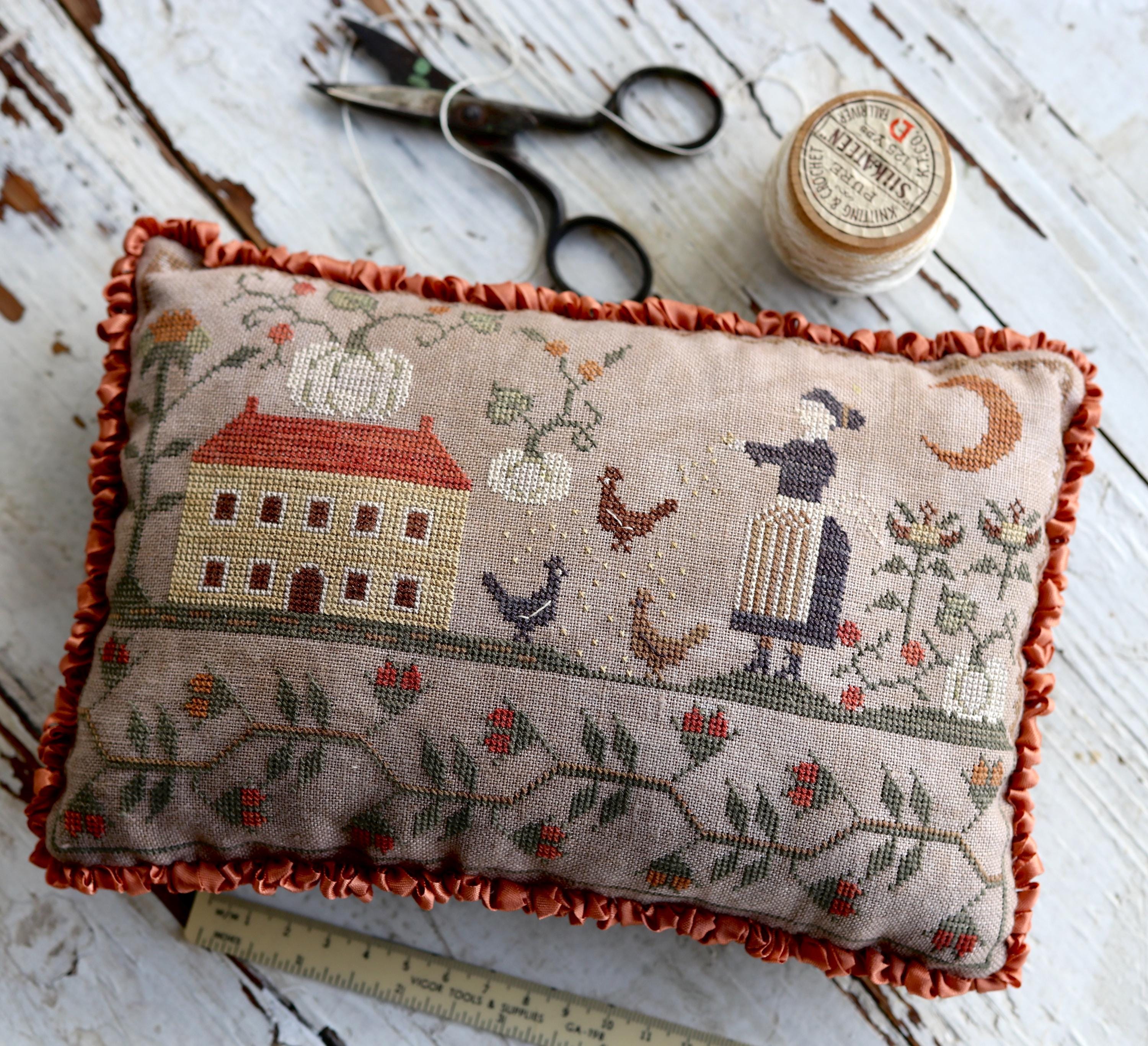 STACY NASH DESIGNS "Merry Autumn Pinkeep" Counted Cross Stitch Pattern, Sampler, Needlework Marketplace 2024, Pattern Only