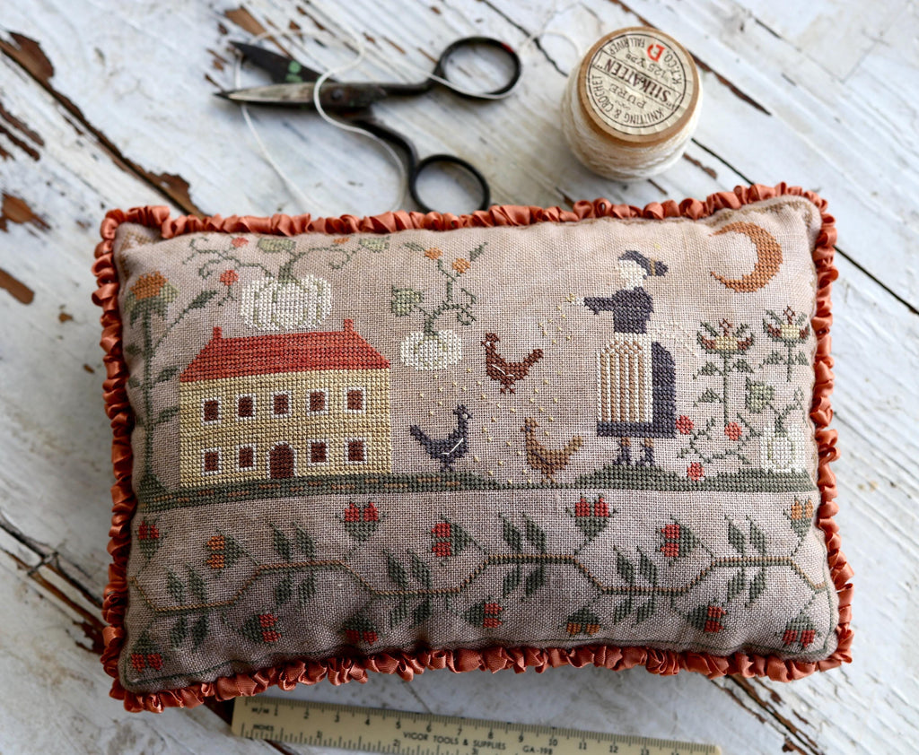 STACY NASH DESIGNS "Merry Autumn Pinkeep" Counted Cross Stitch Pattern, Sampler, Needlework Marketplace 2024, Pattern Only