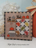 KIRALYNS NEEDLEARTS "Maple Leaf" Counted Cross Stitch Pattern, Fall, From The Quilting Bee Collection, Primitive Decor, Pattern Only