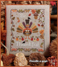 CROCETTE A GOGO "Be Thankful"  Counted Cross Stitch Pattern  Autumn, Turkey  Paper Pattern