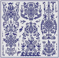 LONG DOG SAMPLERS "Jack Be Nimble"  Counted Cross Stitch Pattern   Sampler, Pattern Only