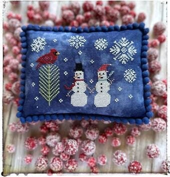 LUCY BEAM Love In Stitches "I Love You Snow Much" Counted Cross Stitch Pattern, Snowmen, Snowflakes, Cardinal, Needlework Marketplace 2024