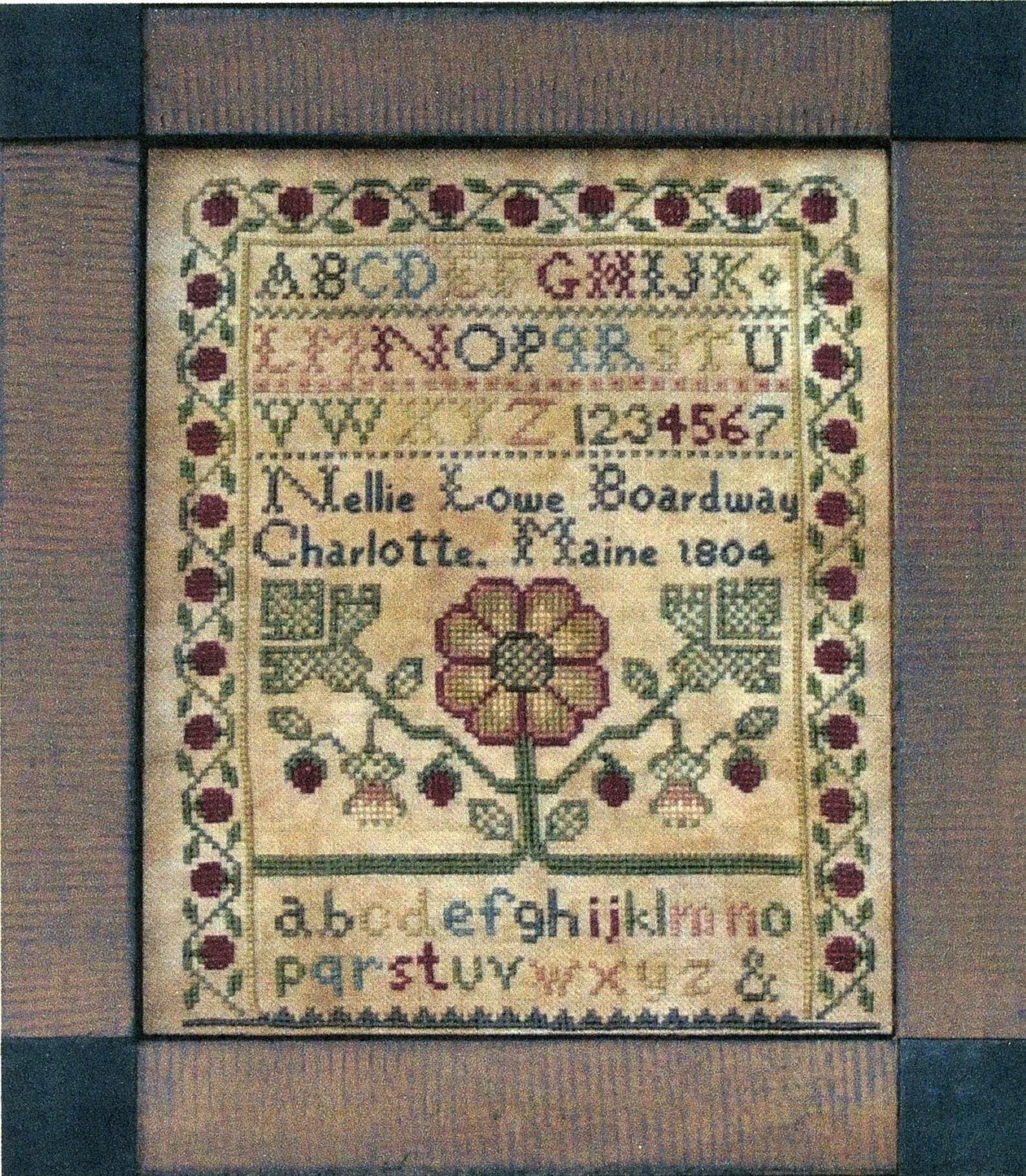 Homespun Samplar "The Strawberry Patch" Counted Cross Stitch Pattern/Chart, Pattern Only