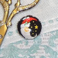 MY BIG TOE "Crescent Santa Needle Minder"  Needlework Expo 2024  Needleminder