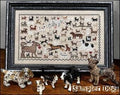 THE SCARLETT HOUSE "Sampler Dogs" Counted Cross Stitch Pattern, Chart, Needlework Marketplace 2024, Pattern Only