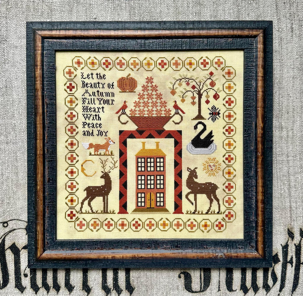 KATHY BARRICK "The Beauty of Autumn" Counted Cross Stitch Pattern, Nashville Needlework Market 2024 Release
