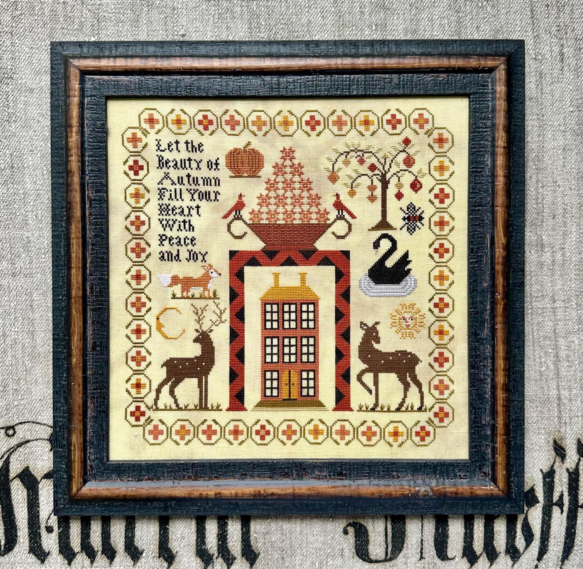 KATHY BARRICK "The Beauty of Autumn" Counted Cross Stitch Pattern, Nashville Needlework Market 2024 Release