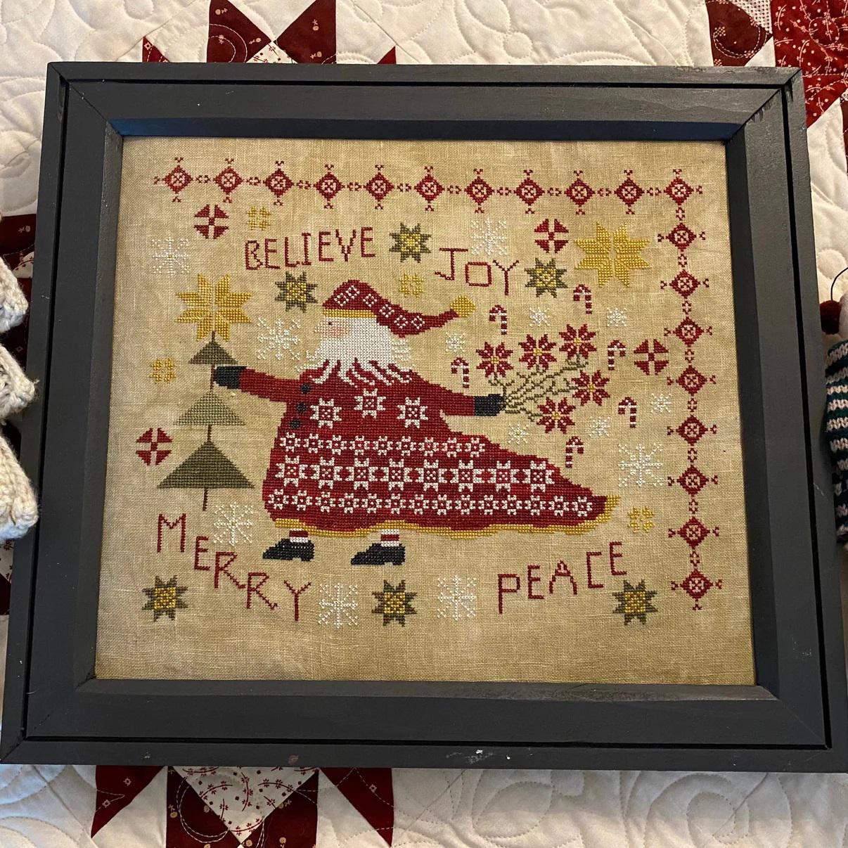 Pansy Patch Quilts and Stitchery "Santa's Patchwork Cloak" Counted Cross Stitch Pattern, Christmas, Needlework Marketplace 2024