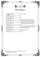 THE ARTSY HOUSEWIFE "Blue Moon" Counted Cross Stitch Pattern, Chart, Needlework Marketplace 2024, Pattern Only