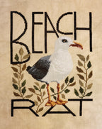 THE ARTSY HOUSEWIFE "Beach Rat" Counted Cross Stitch Pattern, Chart, Pattern Only