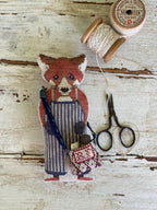STACY NASH DESIGNS "Animal Crackers British Series - Reynard" Counted Cross Stitch Pattern, Sweet Little Fox, Needlework Marketplace 2024
