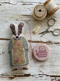 STACY NASH DESIGNS "Animal Crackers British Series - Clovis" Counted Cross Stitch Pattern, Sweet Little Badger, Needlework Marketplace 2024