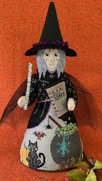 THE NEEDLE'S NOTION "Midnight Magic" Counted Cross Stitch Pattern, Chart, Halloween, Autumn, Needlework Marketplace 2024, Pattern Only