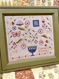 BLUEBERRY RIDGE DESIGN "Summer Blooms" Counted Cross Stitch Pattern, Chart, Needlework Marketplace 2024, Pattern Only