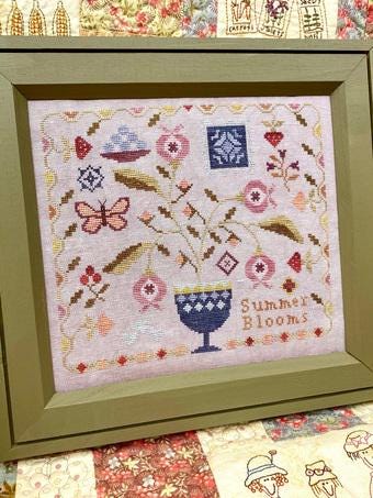 BLUEBERRY RIDGE DESIGN "Summer Blooms" Counted Cross Stitch Pattern, Chart, Needlework Marketplace 2024, Pattern Only