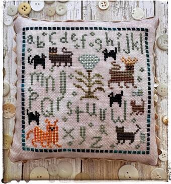 LUCY BEAM Love In Stitches "Cats Nine Sampler" Counted Cross Stitch Pattern, Animal Sampler Series, Needlework Marketplace 2024