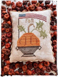 LUCY BEAM Love In Stitches "Fall Flag" Counted Cross Stitch Pattern, Pumpkin, American Flag, Needlework Marketplace 2024, Pattern Only