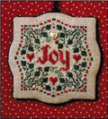 THE SWEETHEART TREE "Joy Christmas Ornament" Counted Cross Stitch Pattern, Chart, Holidays, Christmas, Holly-Berries, Pattern Only