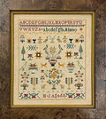 Just Stitching Along "MJ Aged 11 Sampler" Counted Cross Stitch Pattern, Chart, Sampler, Pattern Only