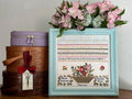 Just Stitching Along "Hannah Stephenson 1852" Counted Cross Stitch Pattern, Chart, Sampler, Pattern Only