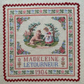 Reflets de Soie ~ Madeleine Letourneur 1904 ~ Counted Cross Stitch Pattern, Chart, Antique French Sampler Reproduction, Pattern Only