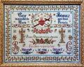 Reflets de Soie ~ Souvenir de mon Enfance ~ Counted Cross Stitch Pattern, Chart, Antique French Sampler Reproduction, Pattern Only