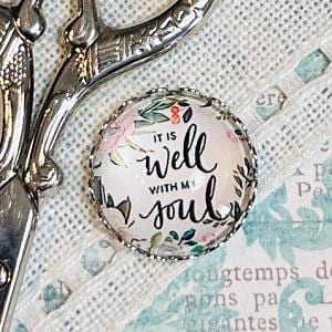 MY BIG TOE "It Is Well Needle Minder"  Needlework Expo 2024  Needleminder