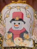 TWIN PEAK PRIMITIVES "Fancy Snowman" Counted Cross Stitch Pattern, Snowman, Holidays, Winter, Pattern Only