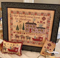 Pansy Patch Quilts and Stitchery "Mistletoe Manor Sampler and Smalls" Counted Cross Stitch Pattern, Blueberry Ridge, Marketplace 2024